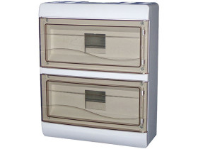 Rozdzielnica podtynkowa 26 modułowa 2x13M drzwi transparentne IP40 PT26 6677-126 TAREL