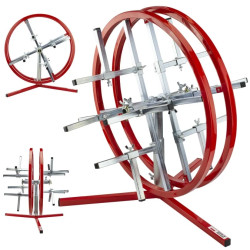 Rozwijak podwójny pionowy do kabli i przewodów fi:55cm