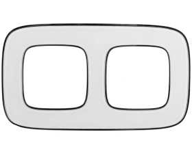 VALENA ALLURE Ramka podwójna lustro białe 754422