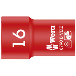 Wera 05004960001 8790 B Zyklop VDE 3/8&quot; Drive Socket 16 x 46mm