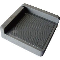 PB Fastener 121845 Grey NBR Vibration Damping Rubber Foot 75 x 63mm