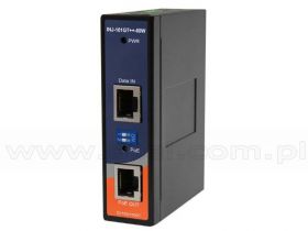 ORing INJ-101GT++-60W, Injector przemysłowy Gigabit, 1x10/1000 RJ-45 PoE + 1x10/1000 RJ-45