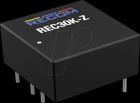 REC30K-2412SZ REC30K DC/DC converter, 9 - 36 Vin, 12 Vout, 2500 mA