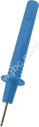 405-IEC-BL Sonda probiercza bezpieczna z gniazdem 4mm, L=115mm, niebieska, ELECTRO-PJP, 405IECBL