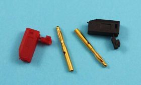 AL-2314 WTYCZKA 2mm IZOL. RED/BLACK