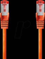 CCGL85221OG10 Patch cable, Cat.6, S/FTP, 1 m, orange
