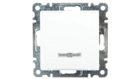 Lumina Łącznik Zwierny Z Podświetleniem 10Ax 230V Biały Wl0410