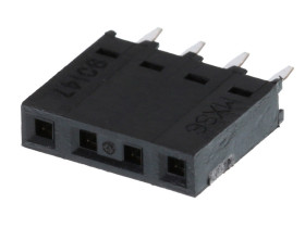 Listwa stykowa PCB 2-pinowe 90147 raster: 2.54 mm Pionowy 1-rzędowe Molex Otwór przelotowy350 V