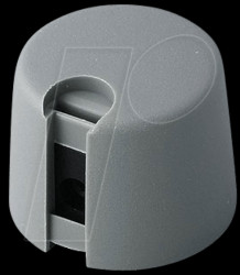 A1020048 Potentiometer knob Ø 20 mm, 4-mm axle, TOP-KNOBS, grey