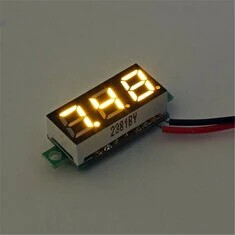 5 sztuk Geekcreit® 0,28 cala żółta dioda LED 2,6V-30V mini cyfrowy miernik napięcia tester napięcia dwuliniowy woltomierz