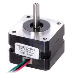 NEMA 14 Bipolar Stepper Motor: 200 Steps/Rev, 7.4V, 0.28A/Phase