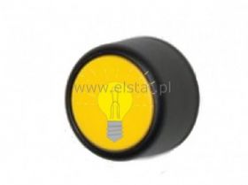Przycisk sterowniczy chwilowy żółty podświetlany