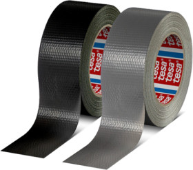 Fabric tape, 50 x 0.175 mm, PE coated fabric, gray, 50 m, 04615-00000-01