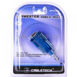 Konwerter USB 2.0 na RS232 kabel1,5m 9pin