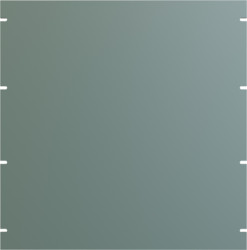Blind plate, aluminum, 11 U, gray, PBPA19019GY2