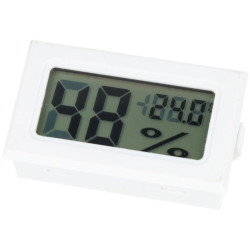 Cyfrowy termometr i higrometr biały