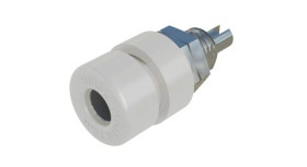 Złącze żeńskie laboratoryjne złącze żeńskie do wbudowania pionowego Średnica pina: 4 mm biały SKS Hirschmann BIL 30 ws 1