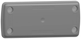 CONTA-CLIP 28508.4 Płytka zaślepiająca KDS-BP 8/16 BK, (D x S x W) 126 x 55 x 11.5 mm, poliamid 6.6, 1 szt.