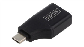 Ak-300450-000-S Adapter Hdmi Gniazdo Usb C Wtyk Złocony Czarny