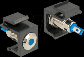 86461 Keystone LED blue 6 V flat, black