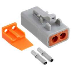 Amphenol ATP ATP06-2S-KIT01 Connector Female Crimp 2POS 12-14AWG