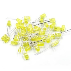 Opencircuit Yellow 5mm diffuse led - 50 pcs