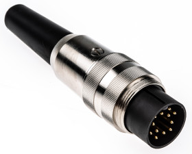 Wtyk Din 12 -pinowe Męski Montaż na kablu M16 60 V AC