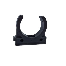 Uchwyt otwarty do rur gładkich U 28 czarny 68464 /100szt./