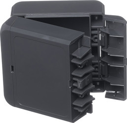 Obudowa Poliwęglan szerokość zew. 80 mm długość zew. 89 mm wys. zew. 47 mm Bopla IP66, IP68 Szary grafitowy