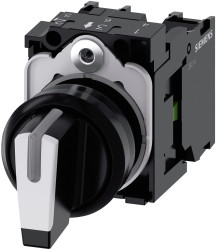 Przełącznik bistabilny, 3-pozycyjny, 10A, IP20, Siemens SIRIUS ACT 3SU11