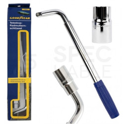 Klucz teleskopowy samochodowy, do kół 17/19mm + 1/2" 35-41cm GOODYEAR