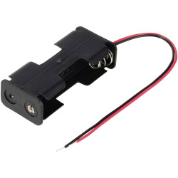 TRU COMPONENTS TC-13220504 Battery tray for 2x AA 57 x 17 x 26 mm with cable