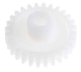 Koło zębate walcowe l.zębów: 28 1 POM śr. otworu: 5mm śr. piasty: 11.7mm