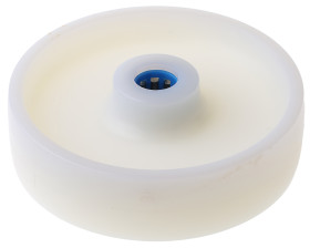 Kółko do wózka, Lite, Poliamid, Biały, obc.: 400kg, śred.: 150mm, szer.: 40mm