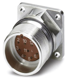 Złącze wielostykowe przemysłowe 12-pinowe M23, panelowe Wtyczka Phoenix Contact