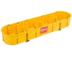 Puszka podtynkowa PK-4x60 poczwórna 60mm żółta ze śrubami 0235-0N