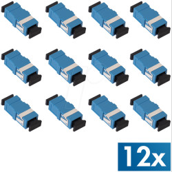 FA01SC5 Fiber Adapter SC-Simplex, without flange, 12 pieces