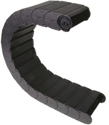 Koryto kablowe szerokość 168 mm głębokość 64mm typ Łańcuch kablowy Igus Igumid G Elastyczny Czarny