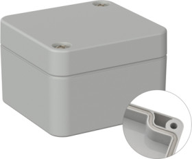 ABS enclosure, (L x W x H) 52 x 50 x 35 mm, light gray (RAL 7035), IP66, 5U300500