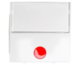 B.Kwadrat Klawisz z 5 soczewkami i polem opisowym biały połysk 5316968999