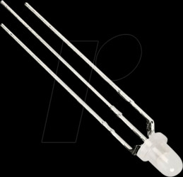 L-115WEGW LED, 3 mm, THT, 3-pin, red/green, 627/565 nm, 40/40 mcd, 60°