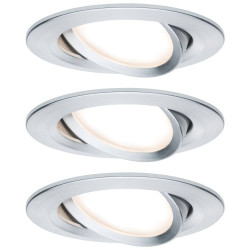 Paulmann 93487 Nova Flush Mount Light Set Aluminium LED 18W 3-Piece