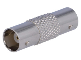 Łącznik BNC gniazdo x2 proste 50 Ohm polimetylopenten złocony 5-1634534-1