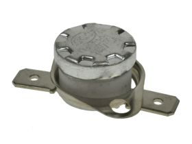 Termostat; bimetaliczny; KSD301A-200OF1-C; NC; 200°C; 170°C; 10A; 250V AC; metal fi 16x12mm z uchwytem ruchomym; konektory 6,3mm