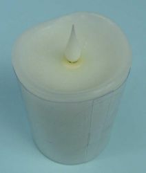 ŚWIECA WOSKOWA LED 0,06W RUSTIC WHITE