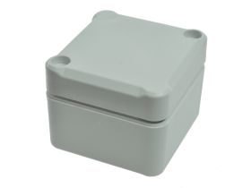 Obudowa; uniwersalna; Z116SJ-TM; ABS; 51mm; 49mm; 36mm; IP67; jasnoszary; hermetyczna; z uszczelką wylewaną i tulejkami mosiężny