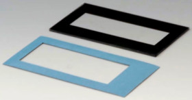 Display panel, acrylic glass, (L x W) 67.8 x 33 mm, transparent, A9174309