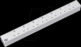 333.804 Power strip, 7 x Type G - BS 1363, grey