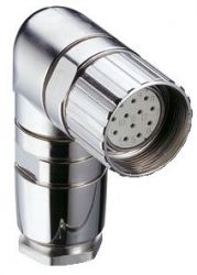 RKCW 120/13,5 złącze M23, 12 stykowe, żeńskie na kabel, kątowe, przyłącze lutowane, dławik PG13,5 Lumberg 2072, RKCW120135