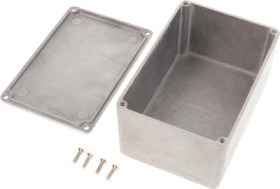 Aluminum die cast enclosure, (L x W x H) 120 x 80 x 59 mm, natural, IP54, 1590T